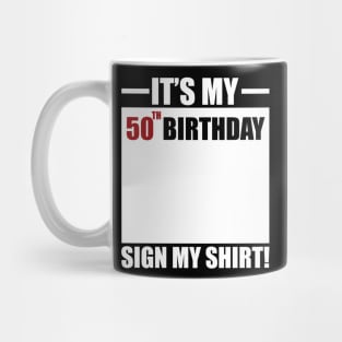 50th birthday Mug